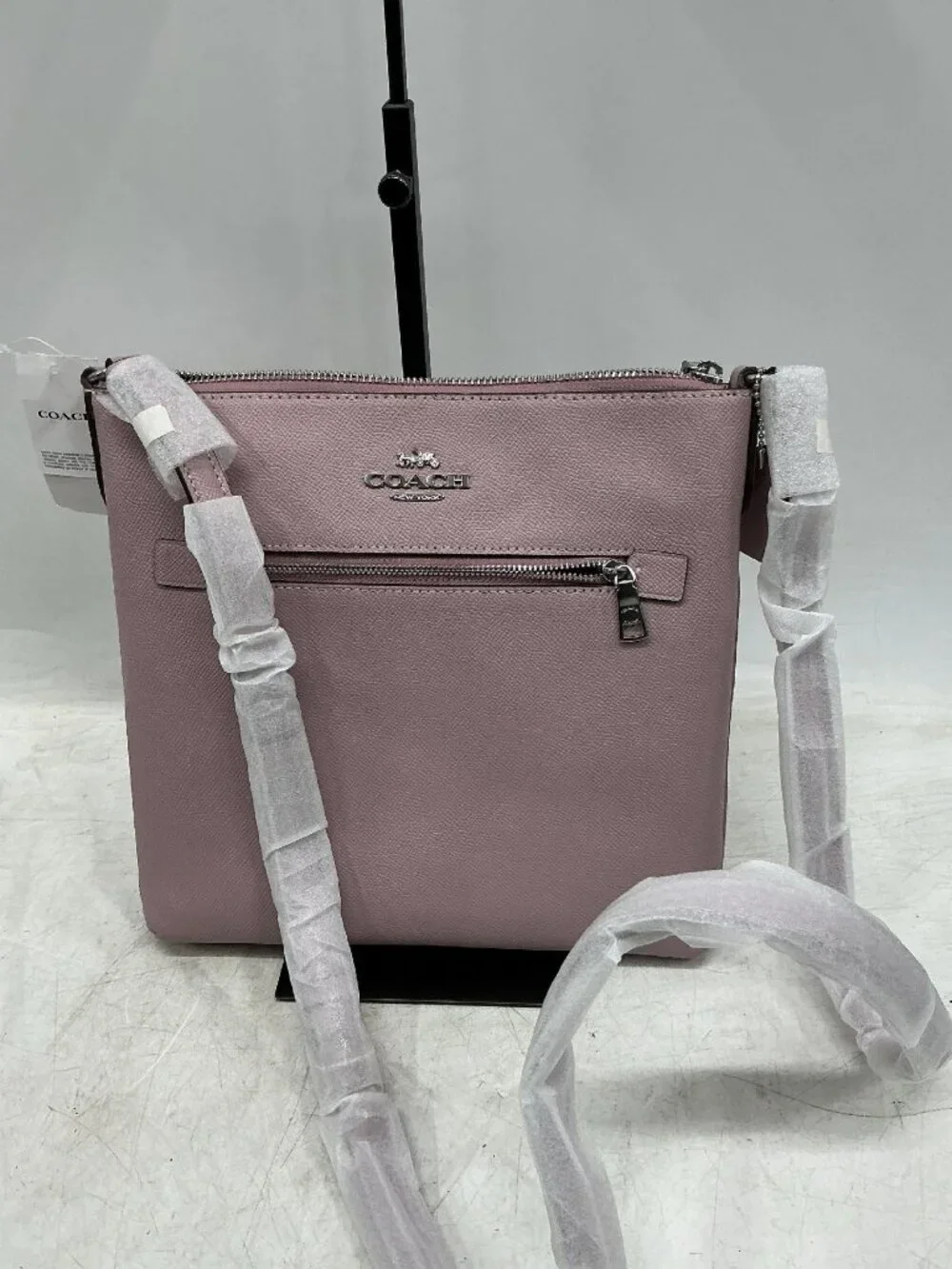 NEW WITH TAGS: ICE PURPLE COACH Cross Body. Handle still factory wrapped.